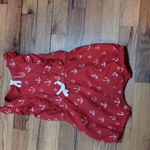 Burt's Bees Baby Anchor Print Onesie 18M